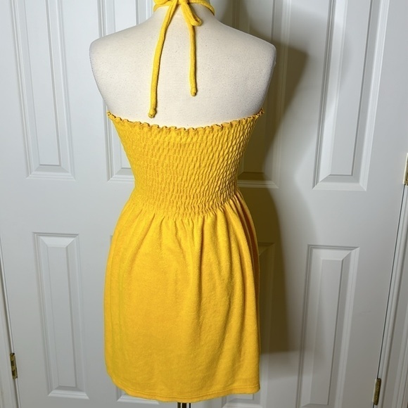 Juicy by Juicy Couture Morning Sunshine Micro Terry Smocked Dress SzM - Picture 4 of 6
